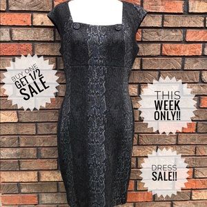 CALVIN KLEIN SIZE 10 SNAKESKIN PRINT CLASSIC FIT